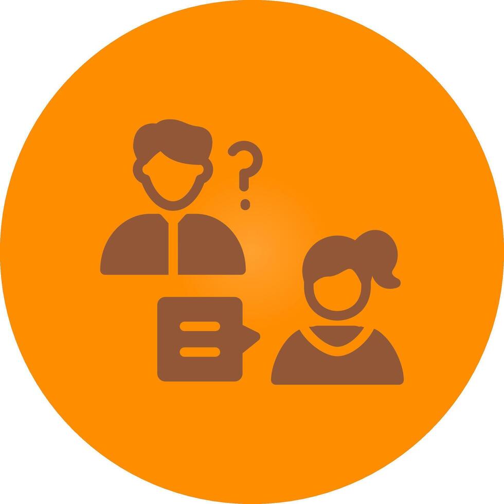 Job Interview Creative Icon Design vector