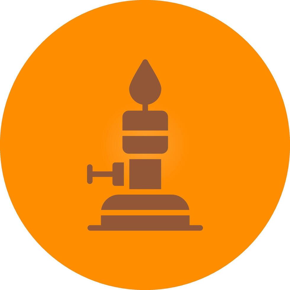 Bunsen Burner Creative Icon Design vector