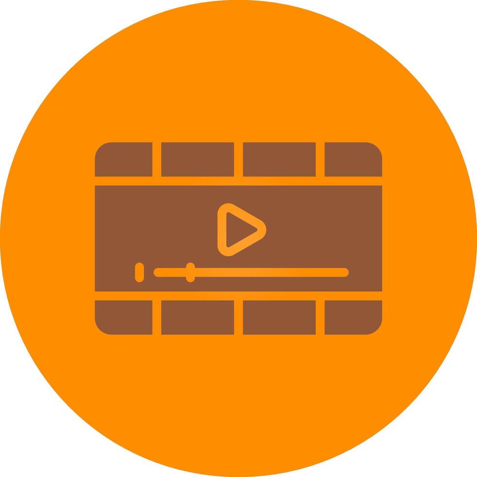 Video Player Creative Icon Design vector