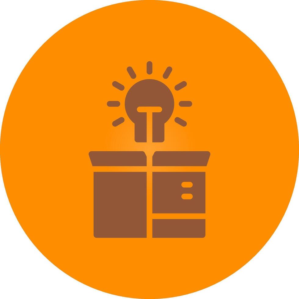 Think Out Of The Box Creative Icon Design vector