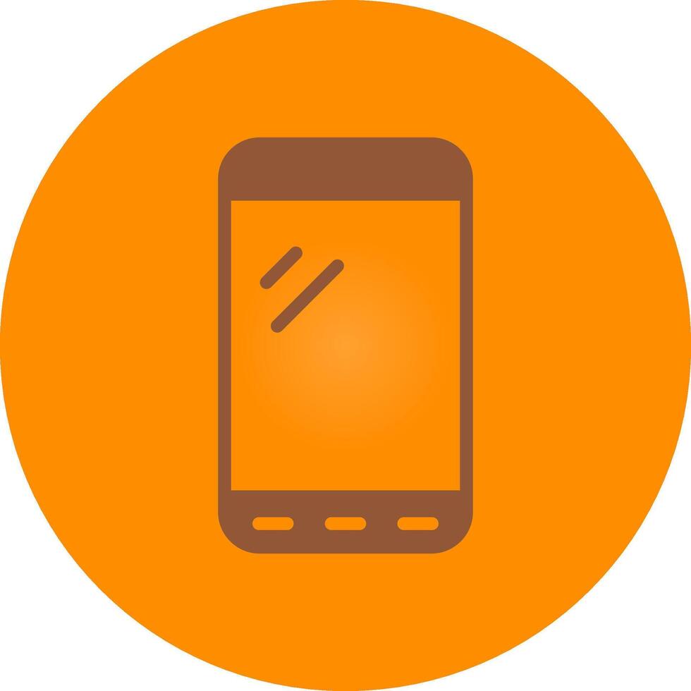 Line bronw Glpyh Design vector