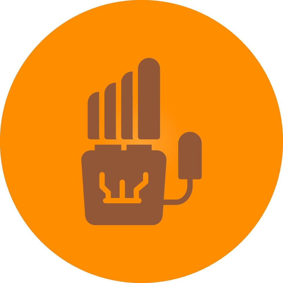 Robot Hand Creative Icon Design vector