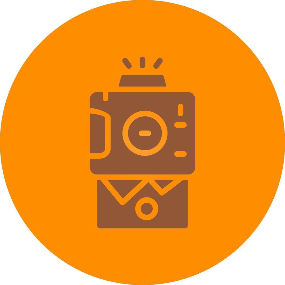 Instant Camera Creative Icon Design vector