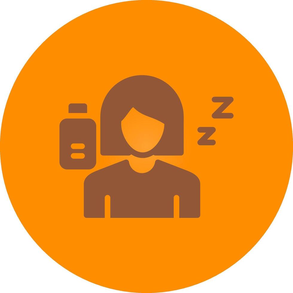 Fatigue Creative Icon Design vector