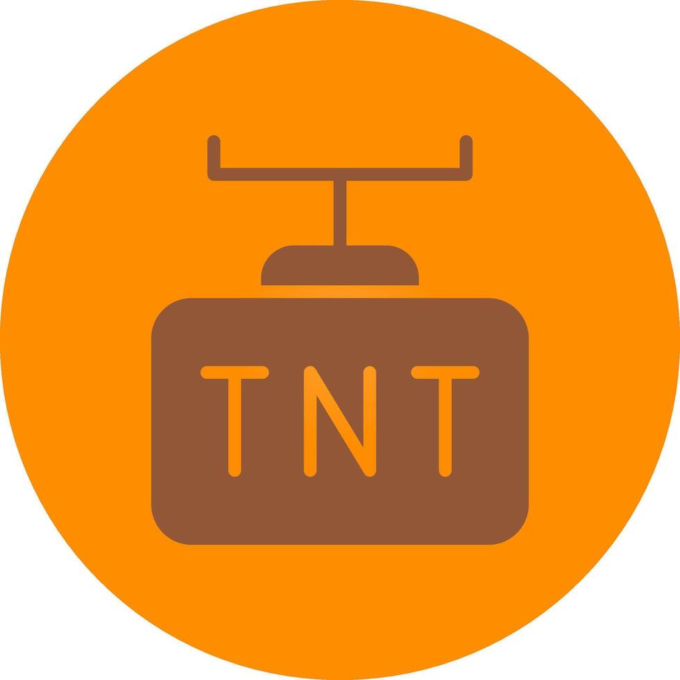 diseño de icono creativo tnt vector