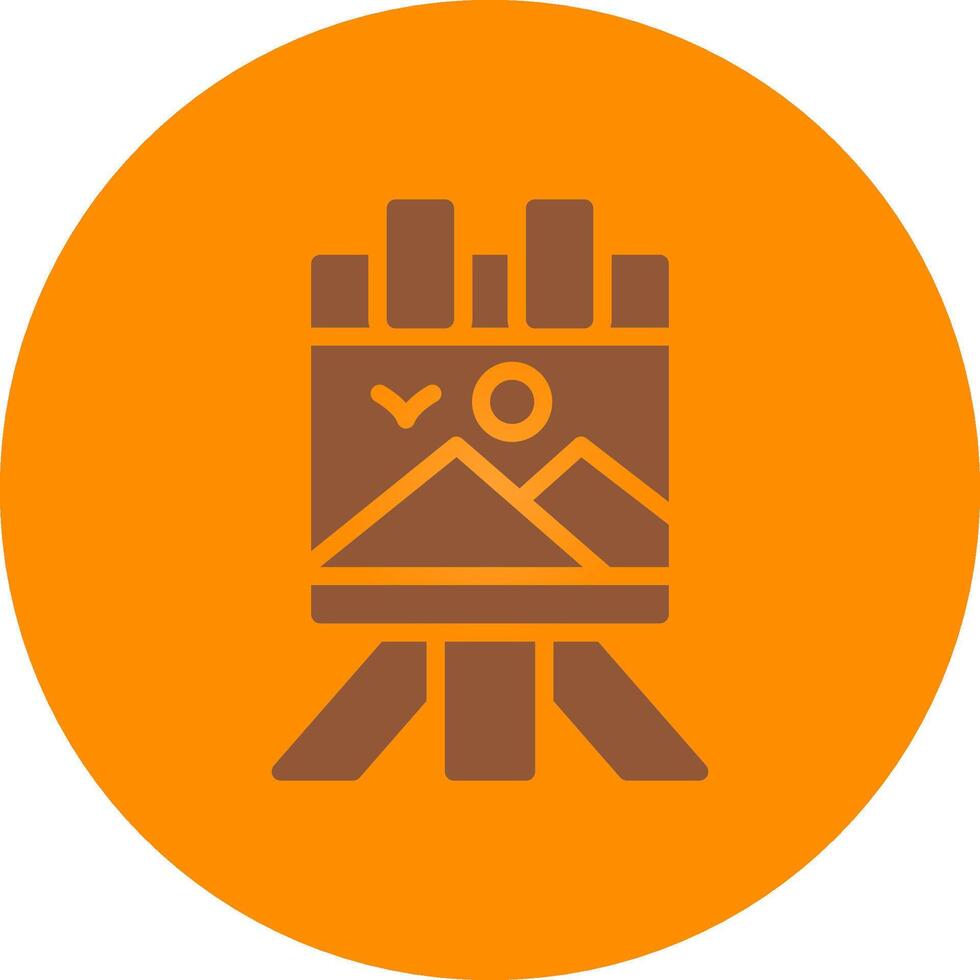 Canvas Creative Icon Design vector