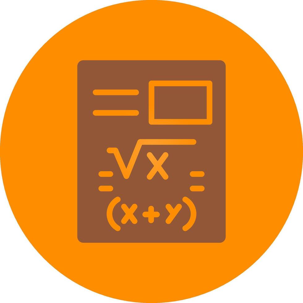 diseño de icono creativo de matemáticas vector