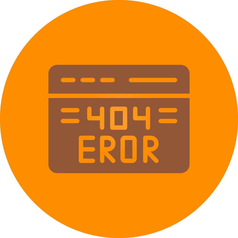 404 Error Creative Icon Design vector