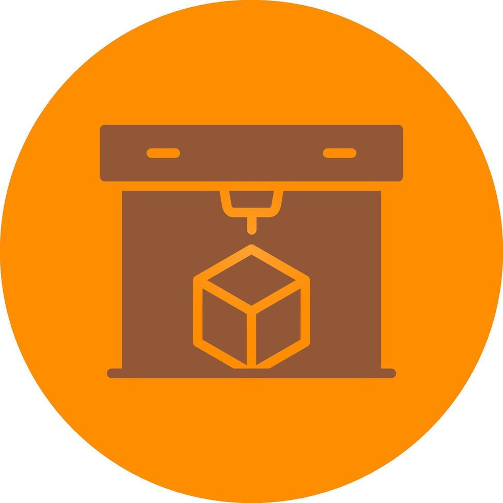 3D Printing Creative Icon Design vector