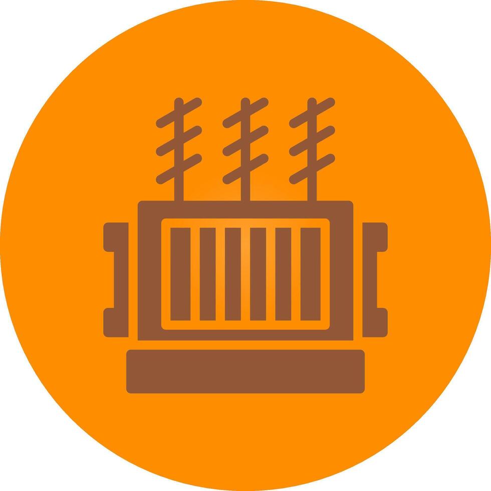 Power Transformer Creative Icon Design vector