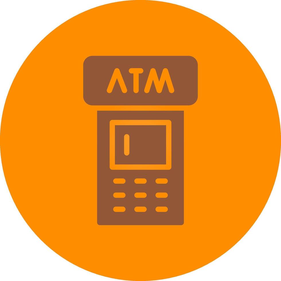 ATM Machine Creative Icon Design vector