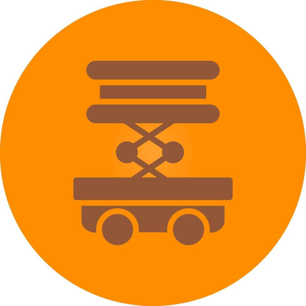 Scissor Lift Creative Icon Design vector