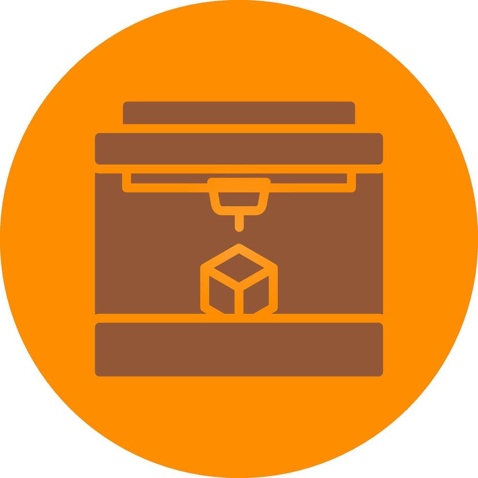 3D Printing Creative Icon Design vector