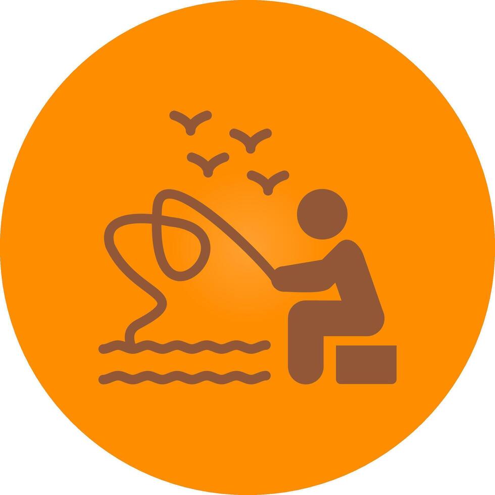 Trolling Creative Icon Design vector