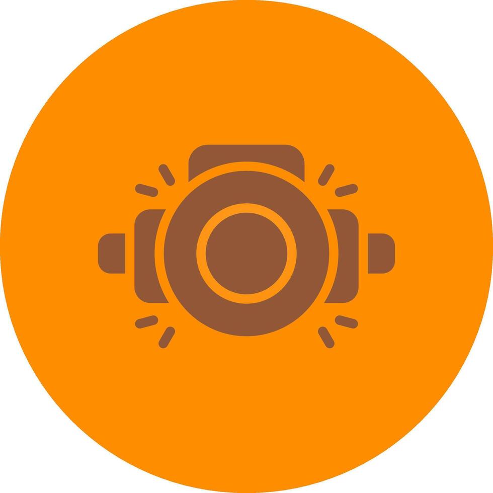 Head Lamp Creative Icon Design vector