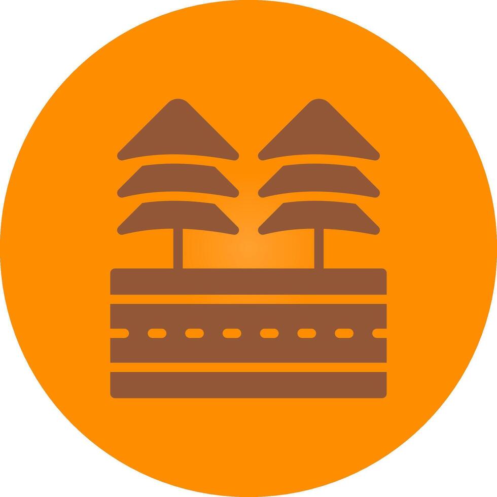Road Creative Icon Design vector