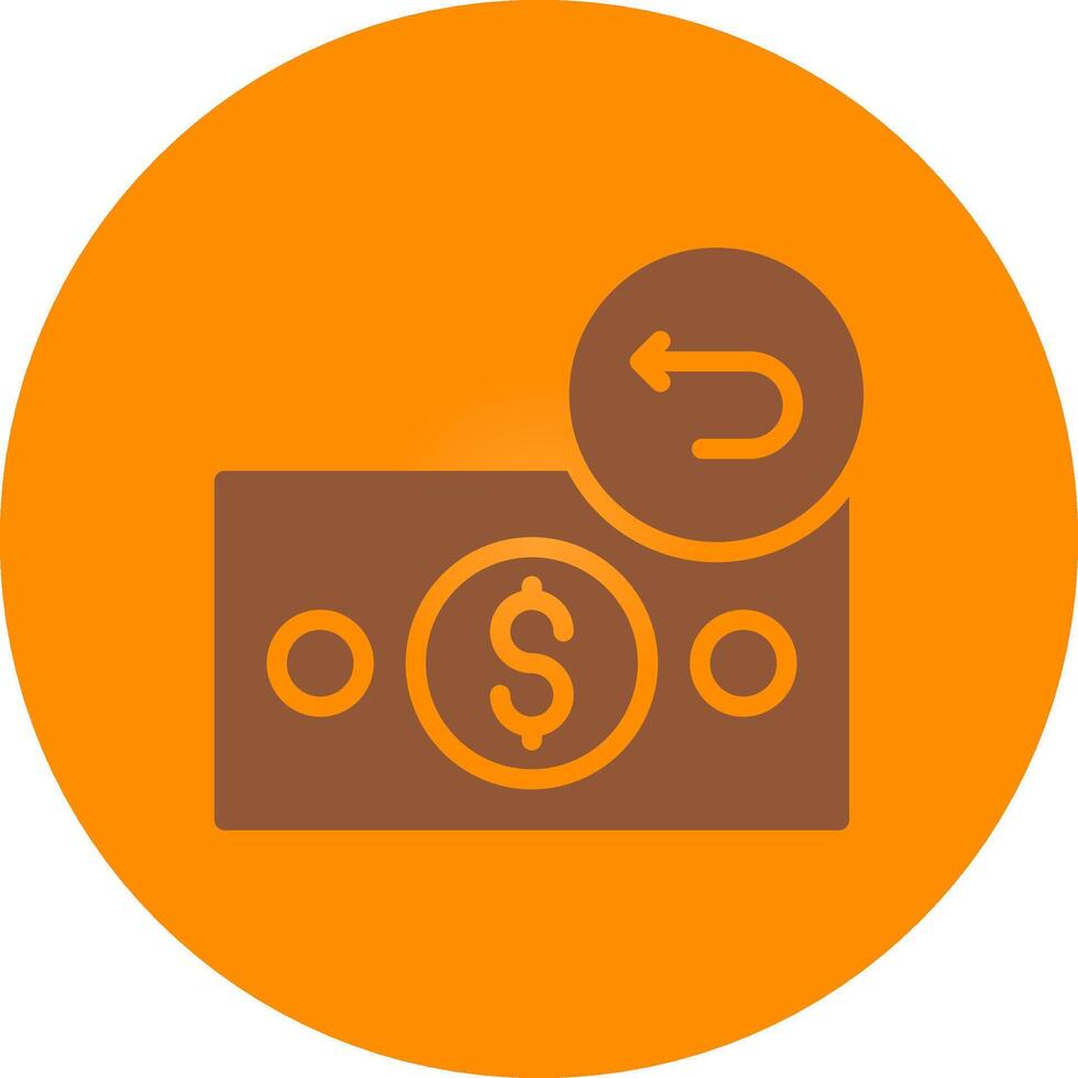 Line bronw Glpyh Design vector