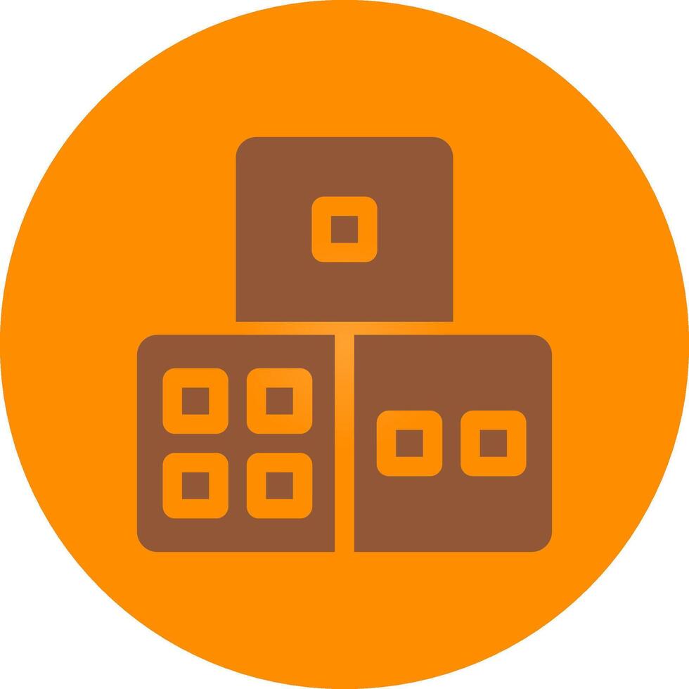 Dice Creative Icon Design vector