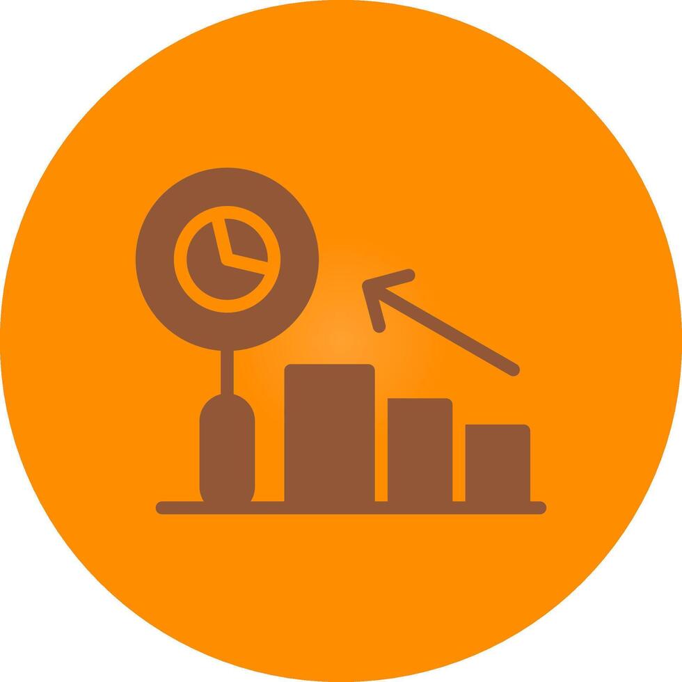 Predictive Analytics Creative Icon Design vector