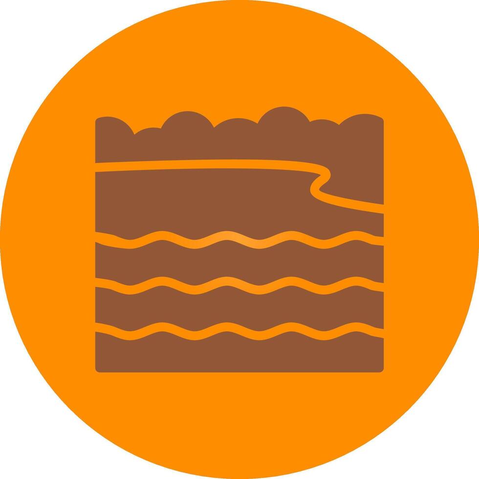 Bay Landscape Creative Icon Design vector