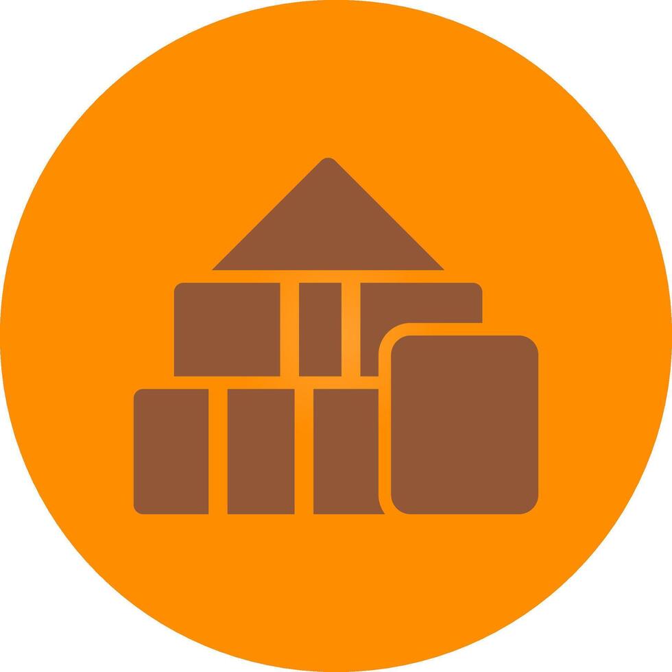 Blocks Creative Icon Design vector