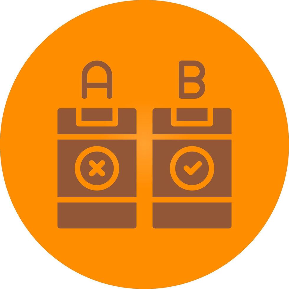 AB Testing Creative Icon Design vector
