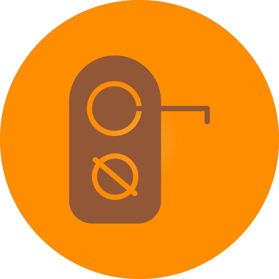 Do Not Disturb Creative Icon Design vector