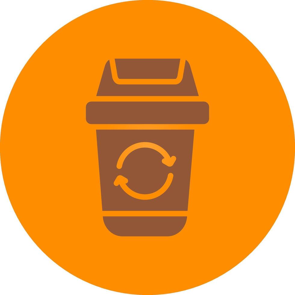 Trash Recycle Creative Icon Design vector