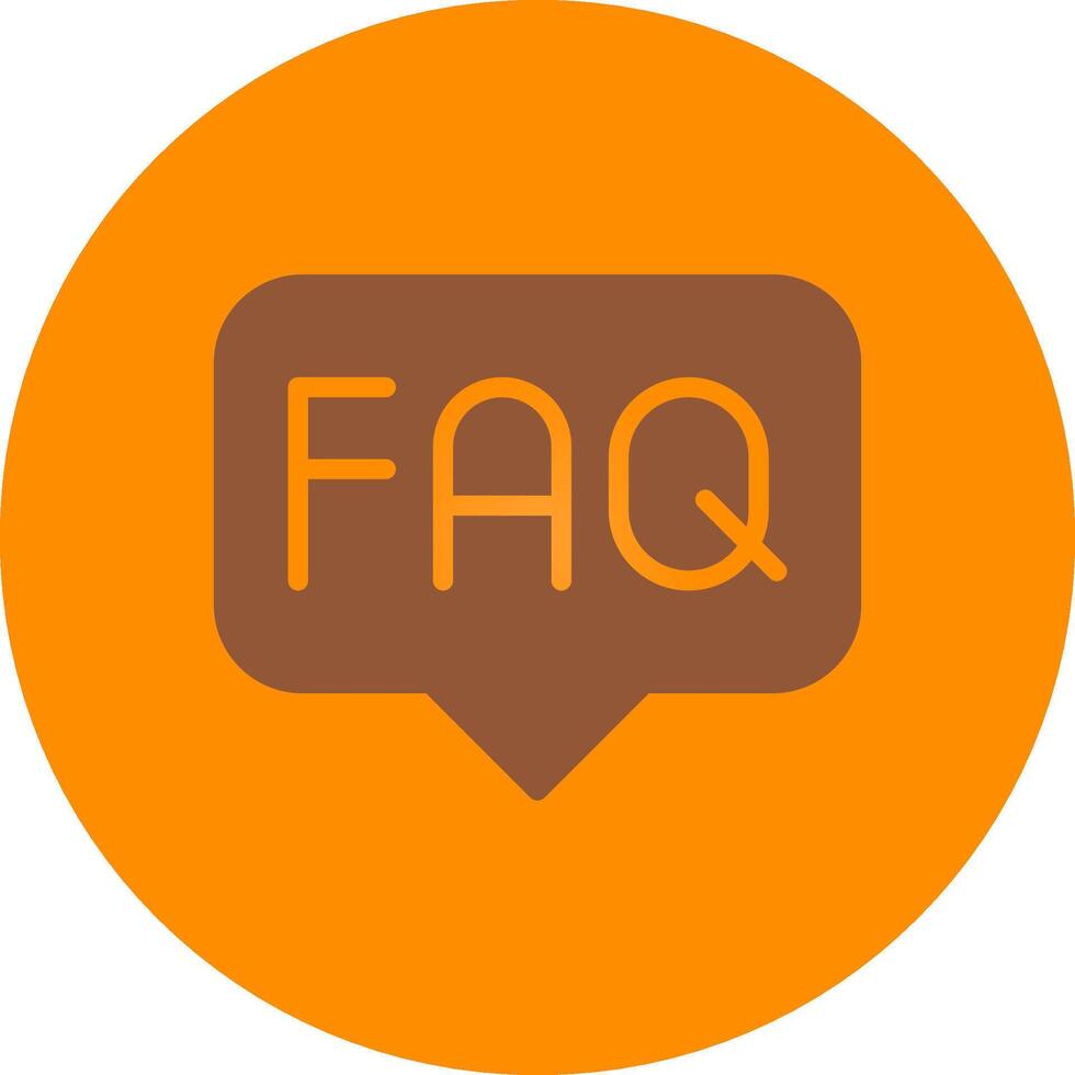 FAQ Creative Icon Design vector