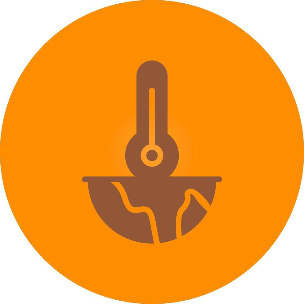Global Warming Creative Icon Design vector