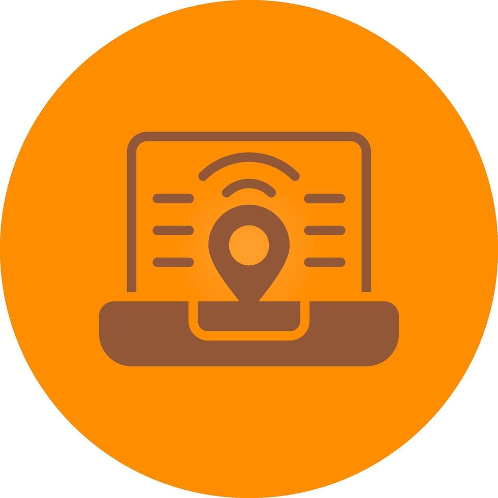 Digital Nomad Hub Creative Icon Design vector