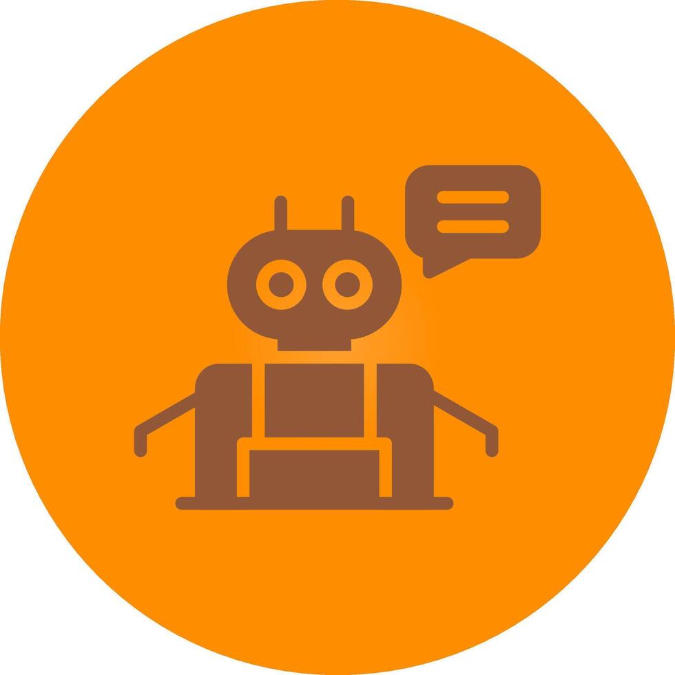 Chatbot Creative Icon Design vector