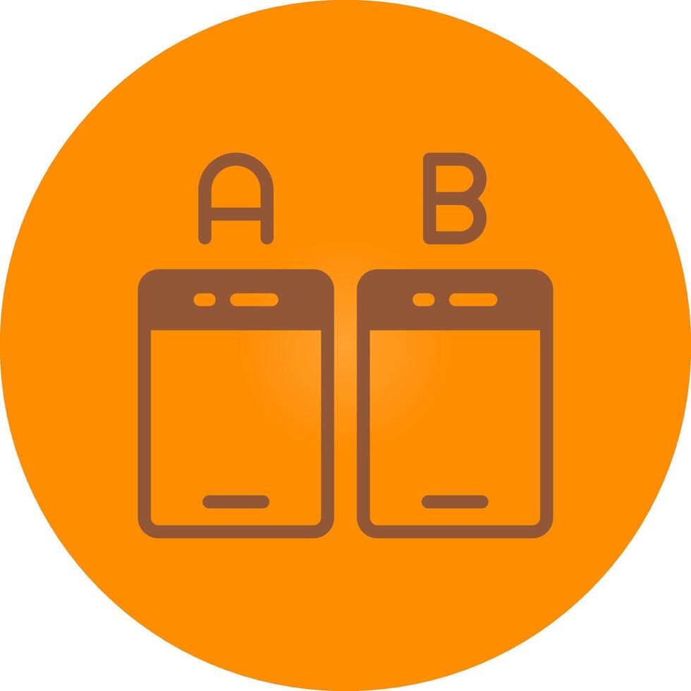 Ab Testing Creative Icon Design vector