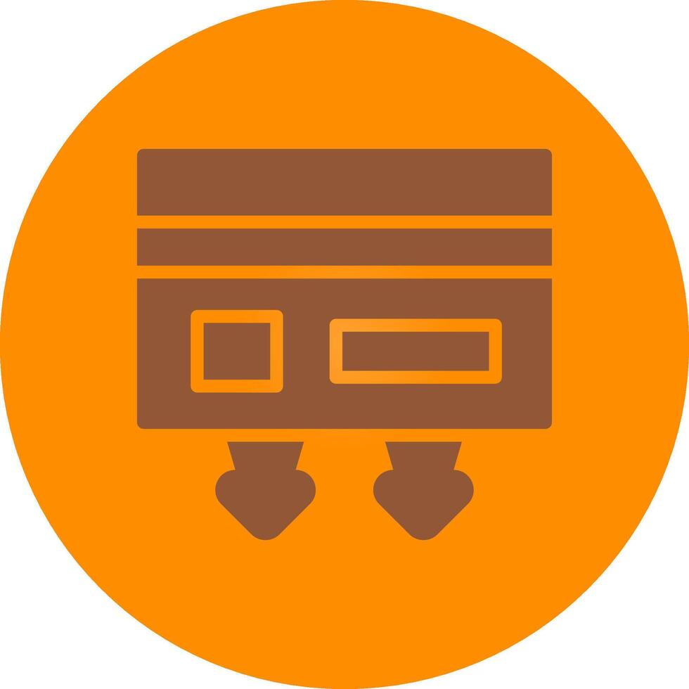 Cash Withdrawal Creative Icon Design vector