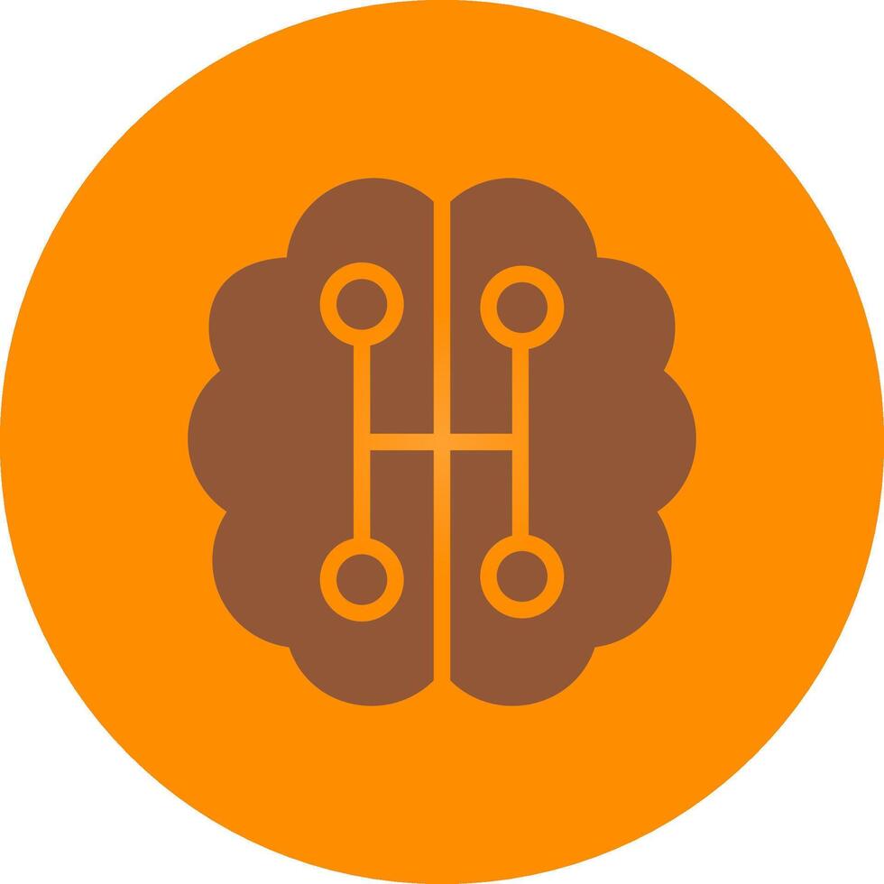 Humanoid Robot Creative Icon Design vector