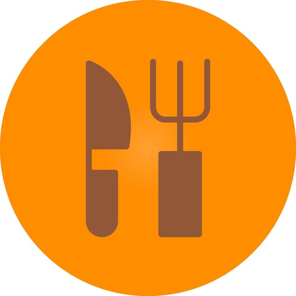 Fork and Knife Creative Icon Design vector