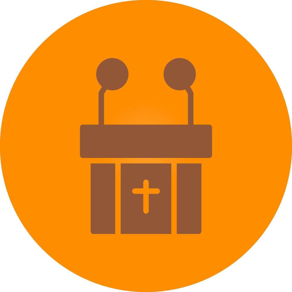 Pulpit Creative Icon Design vector