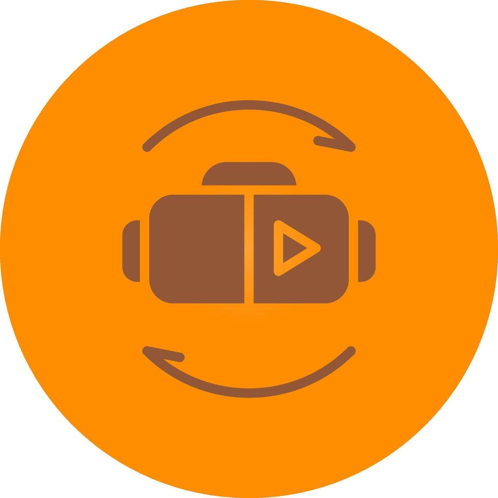 Virtual Reality Creative Icon Design vector