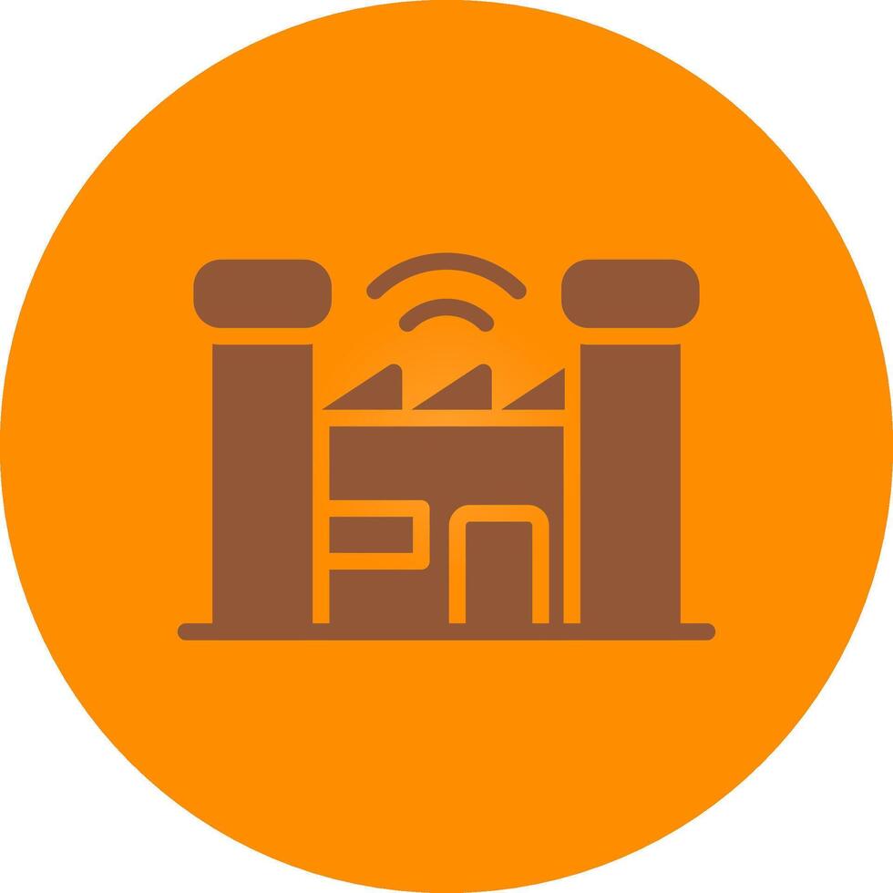 Smart Factory Creative Icon Design vector