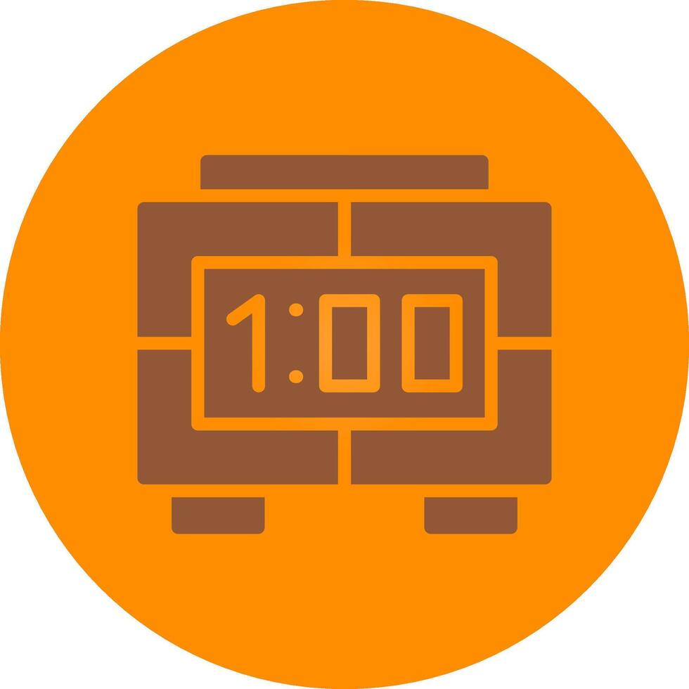 Digital Clock Creative Icon Design vector