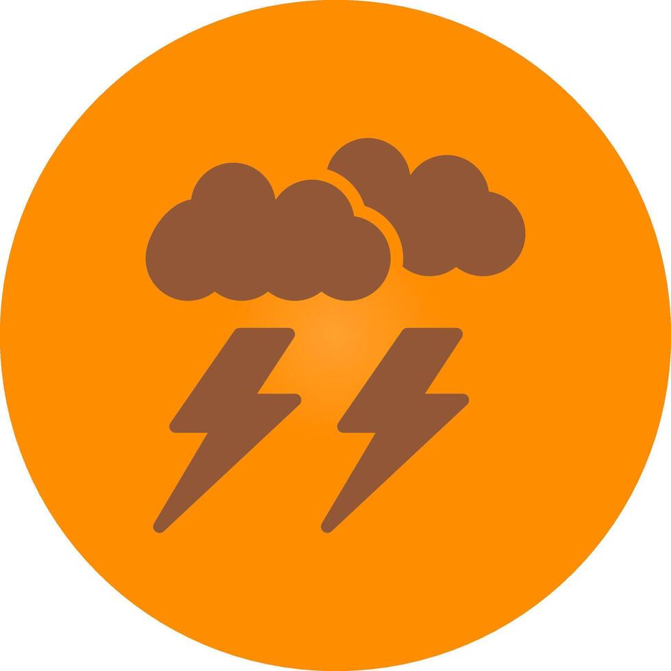 Lightning Creative Icon Design vector