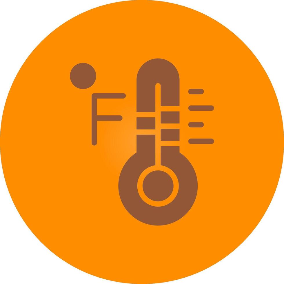 Fahrenheit Creative Icon Design vector