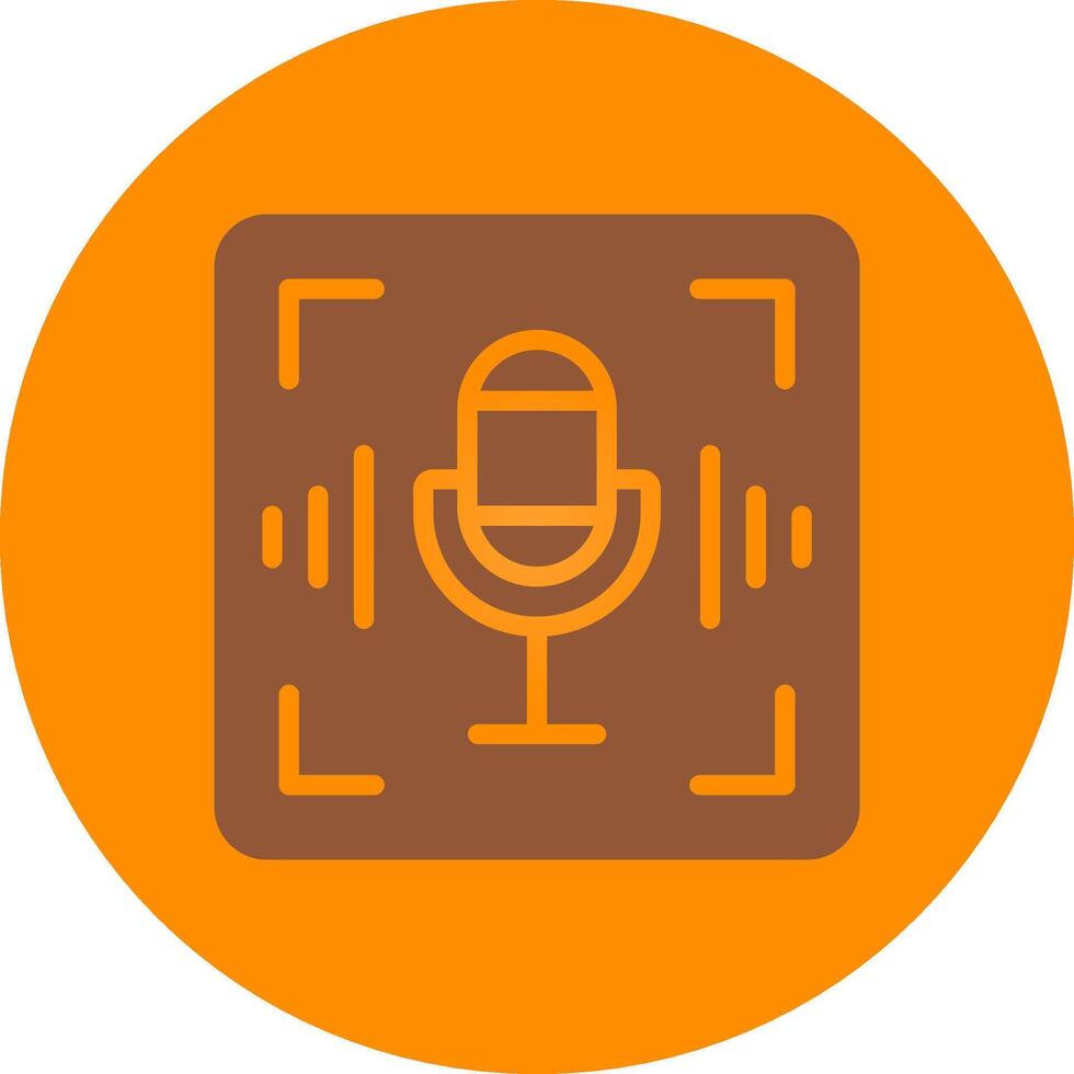 Line bronw Glpyh Design vector