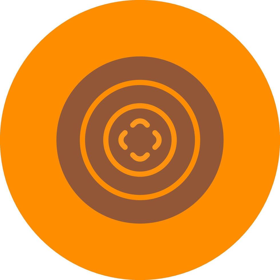 Bullseye Creative Icon Design vector