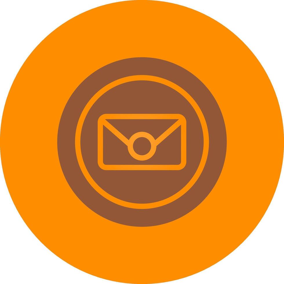 Circle Envelope Creative Icon Design vector