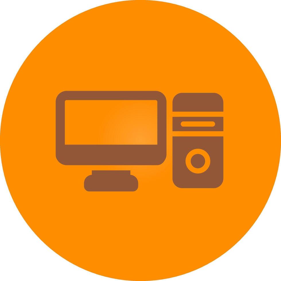 Computer Creative Icon Design vector
