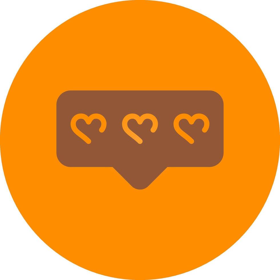 Comment Heart Creative Icon Design vector