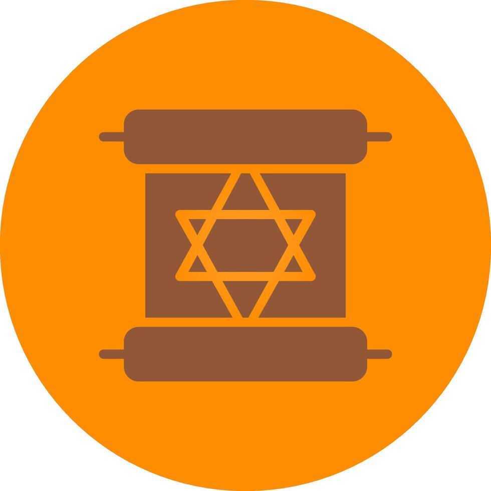 Scroll torah Creative Icon Design vector
