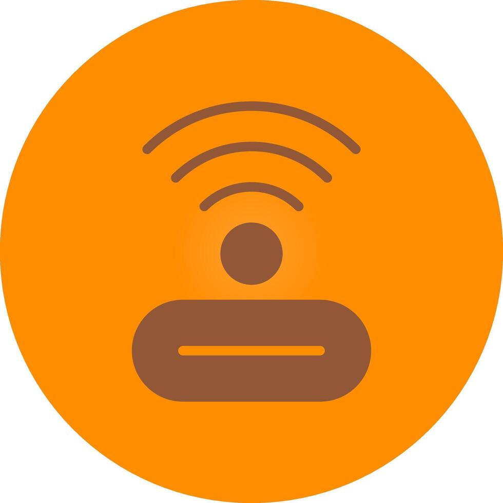 Line bronw Glpyh Design vector