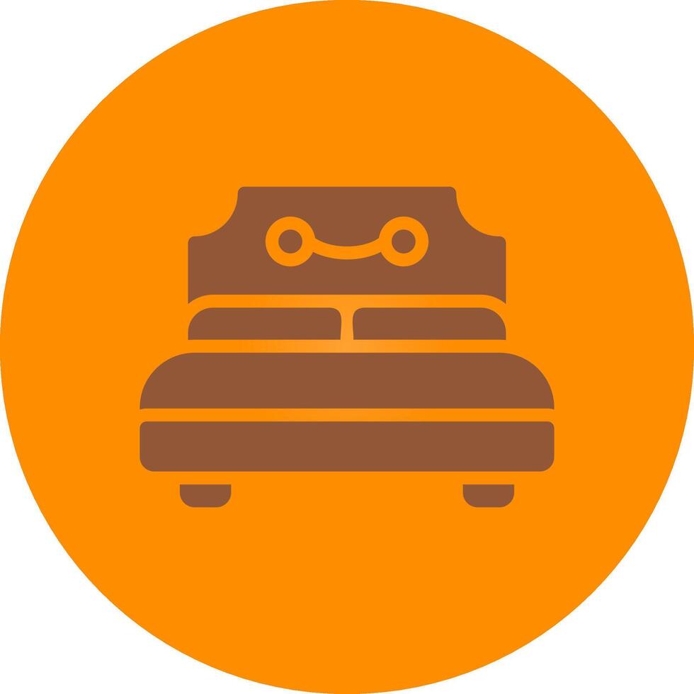 Line bronw Glpyh Design vector